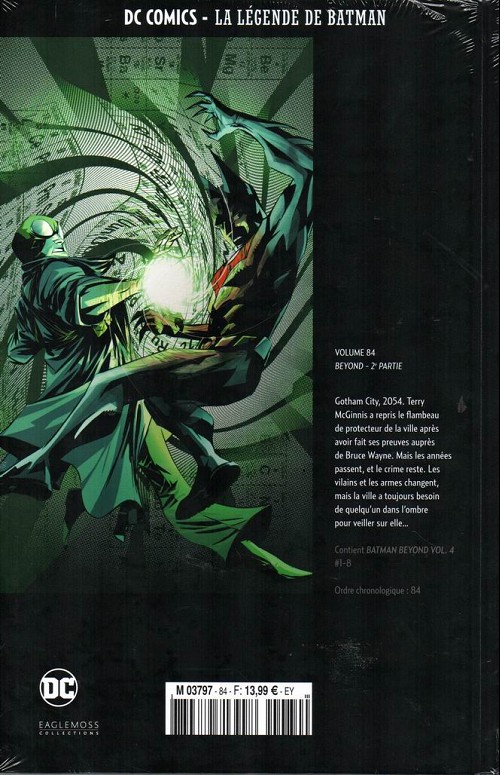 Verso de l'album DC Comics - La légende de Batman Volume 84 Beyond - 2ème partie