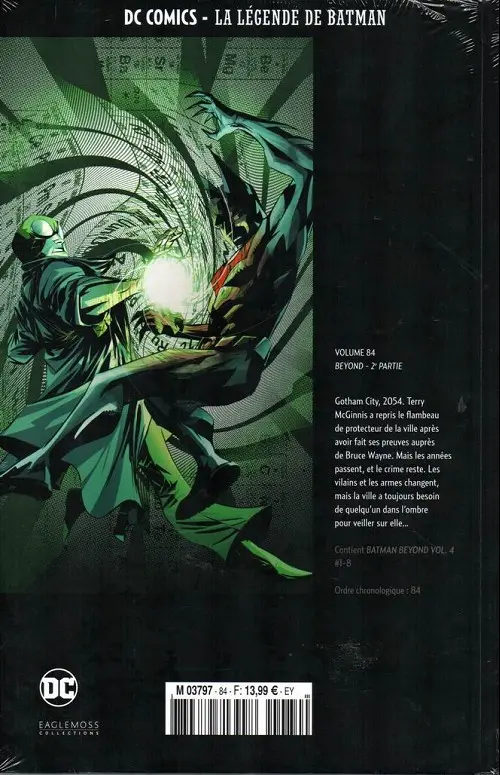 Verso de l'album DC Comics - La Légende de Batman Volume 84 Beyond - 2ème partie