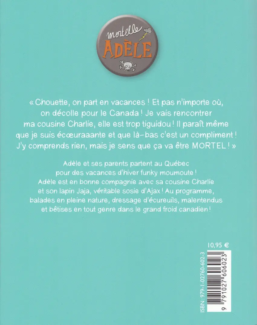 Verso de l'album Mortelle Adèle Tome 15 Fynky moumoute