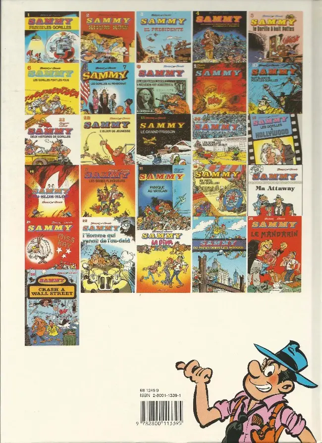 Verso de l'album Sammy Tome 11 Deux histoires de gorilles