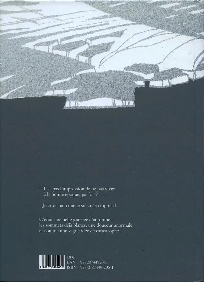 Verso de l'album Cette beauté qui s'en va