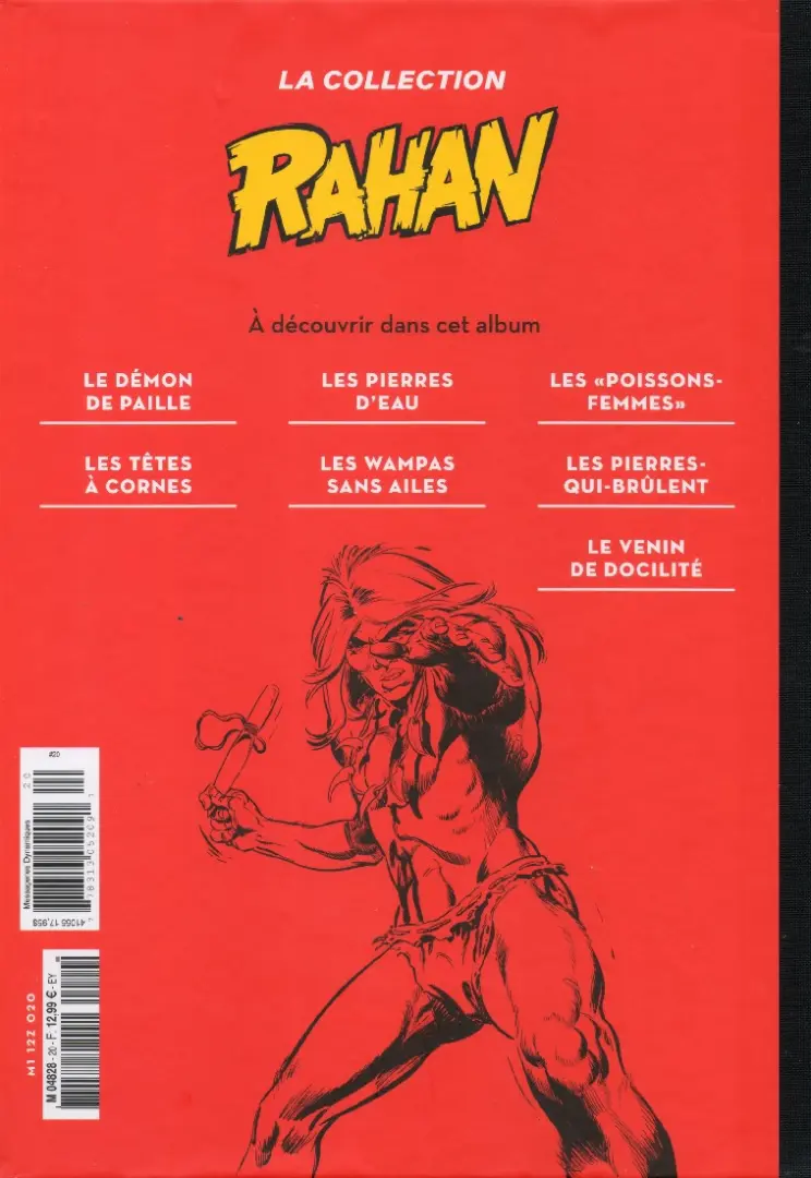 Verso de l'album Rahan La Collection (Hachette) Tome 20
