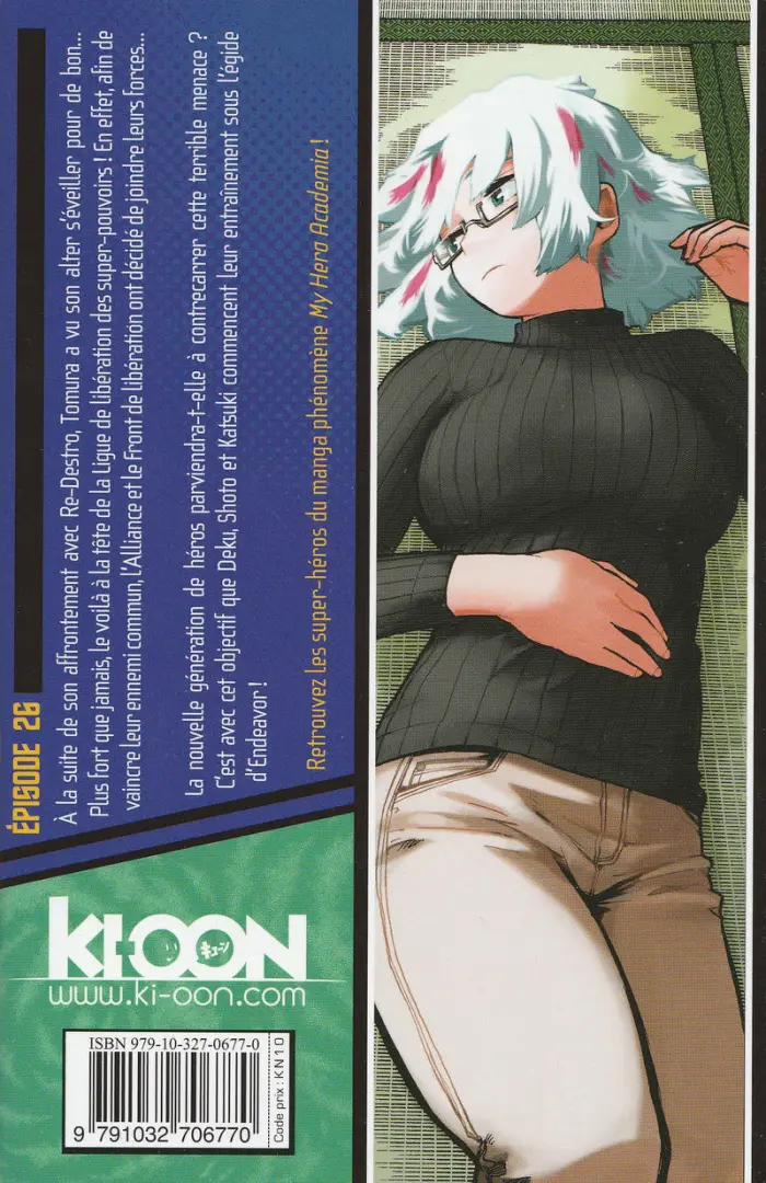 Verso de l'album My Hero Academia Vol. 26 Sous un ciel d'azur