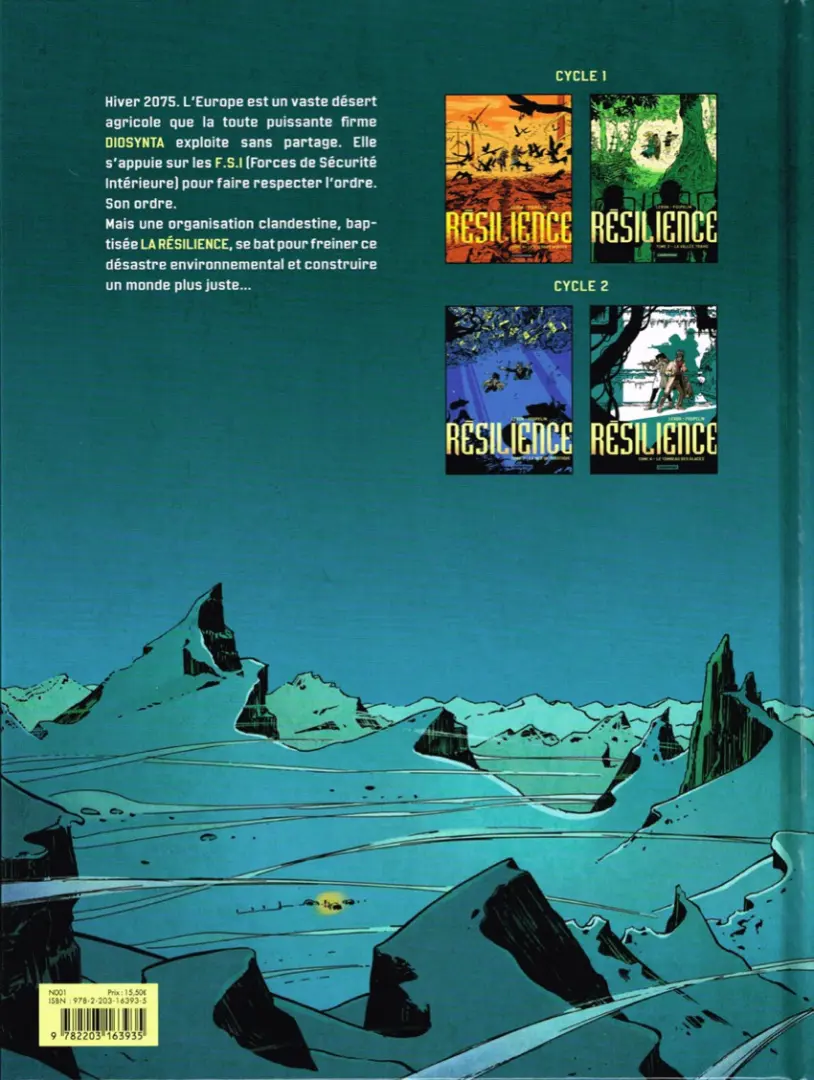 Verso de l'album Résilience Tome 4 Le tombeau des glaces