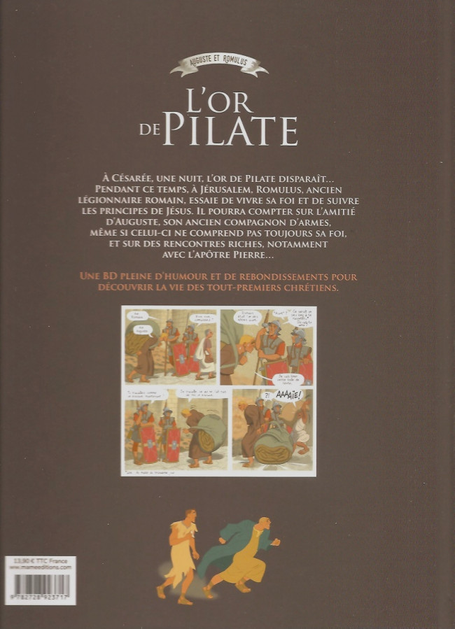 Verso de l'album Au matin du troisième jour Tome 2 L'or de Pilate