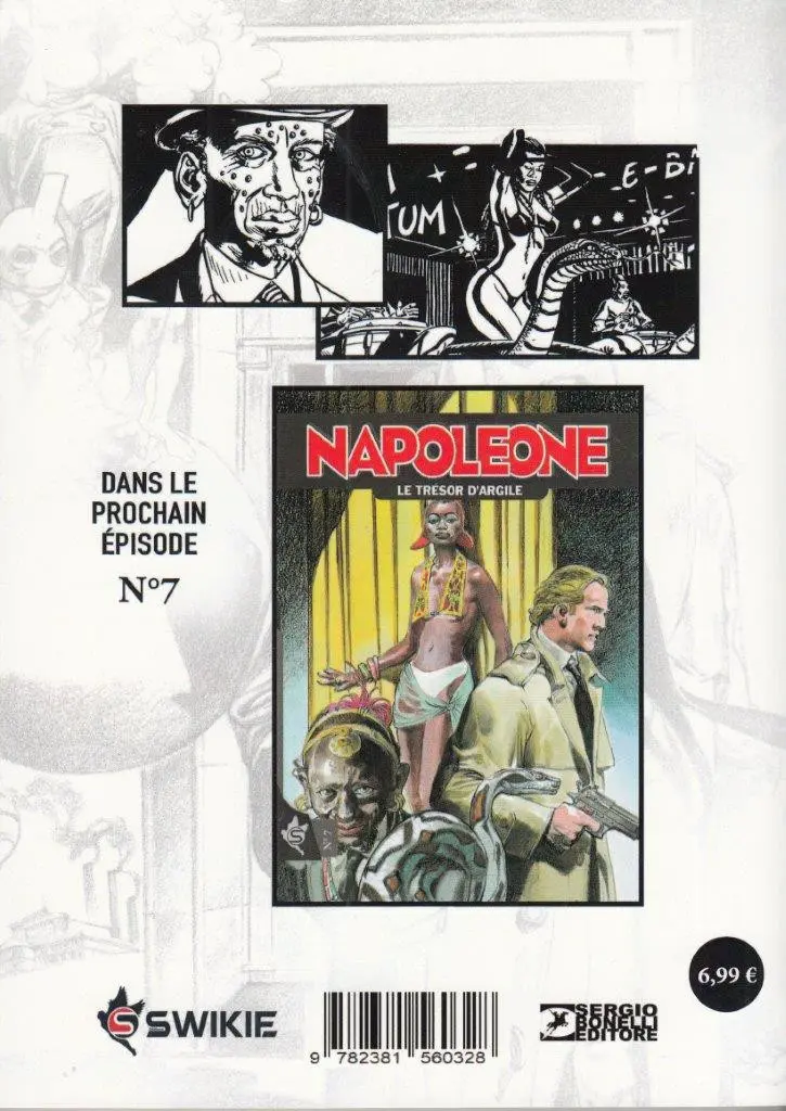 Verso de l'album Napoleone N° 6 La Prophétie du merle