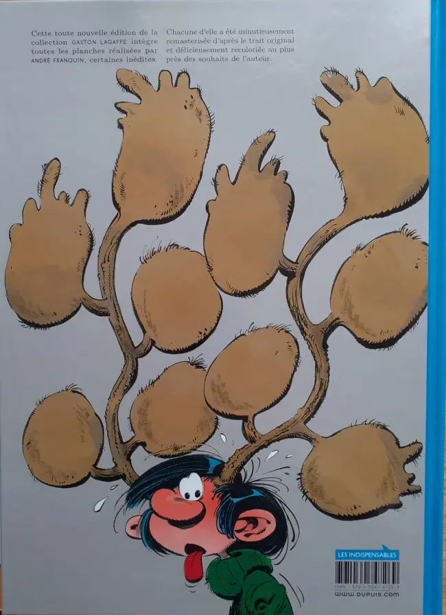 Verso de l'album Gaston Tome 17 Le gang des gaffeurs