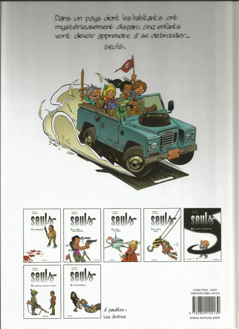 Verso de l'album Seuls Tome 4 Les Cairns rouges