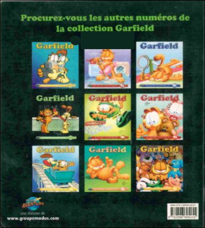 Verso de l'album Garfield #63