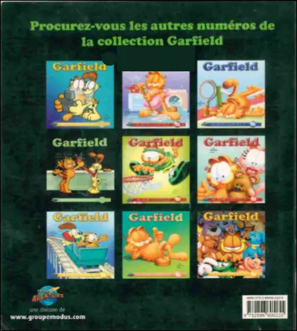 Verso de l'album Garfield #63