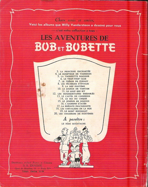 Verso de l'album Bob et Bobette Tome 11 Le loup qui rit