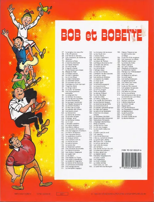 Verso de l'album Bob et Bobette Tome 117 Le pierrot furieux