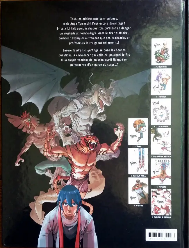 Verso de l'album Klaw Tome 1 Éveil