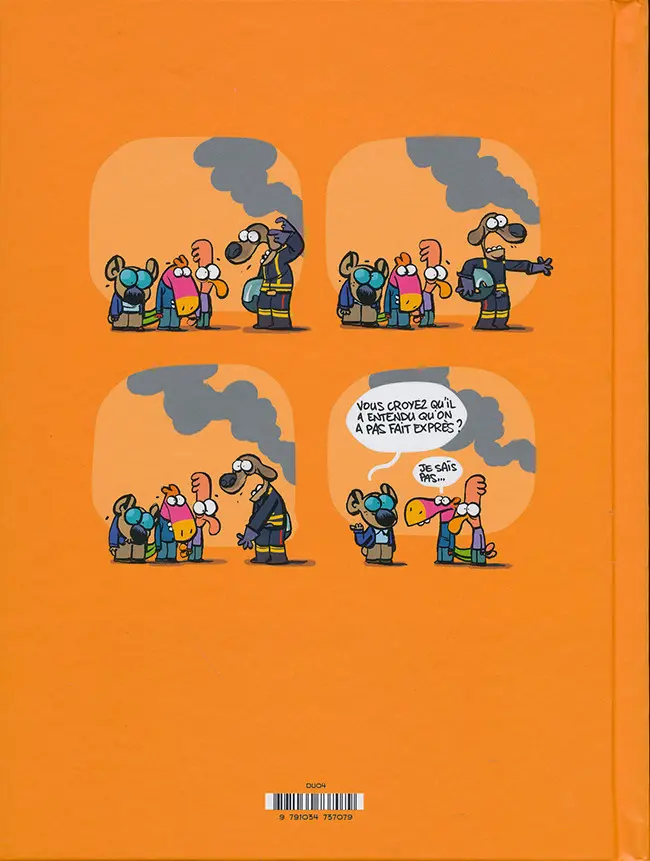 Verso de l'album Les Cavaliers de l'apocadispe Tome 2 Les cavaliers de l'apocadispe n'ont pas fait exprès