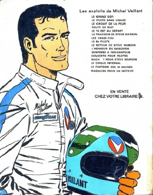 Verso de l'album Michel Vaillant Tome 20 Rodéo sur 2 roues