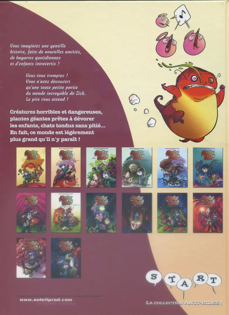 Verso de l'album Monster Allergy Tome 2 La pyramide des invulnérables