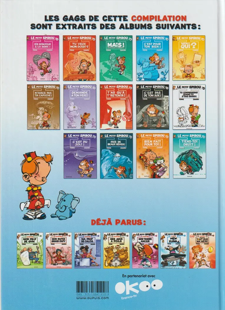 Verso de l'album Le Petit Spirou présente... Tome 6 Mon prof de zumba