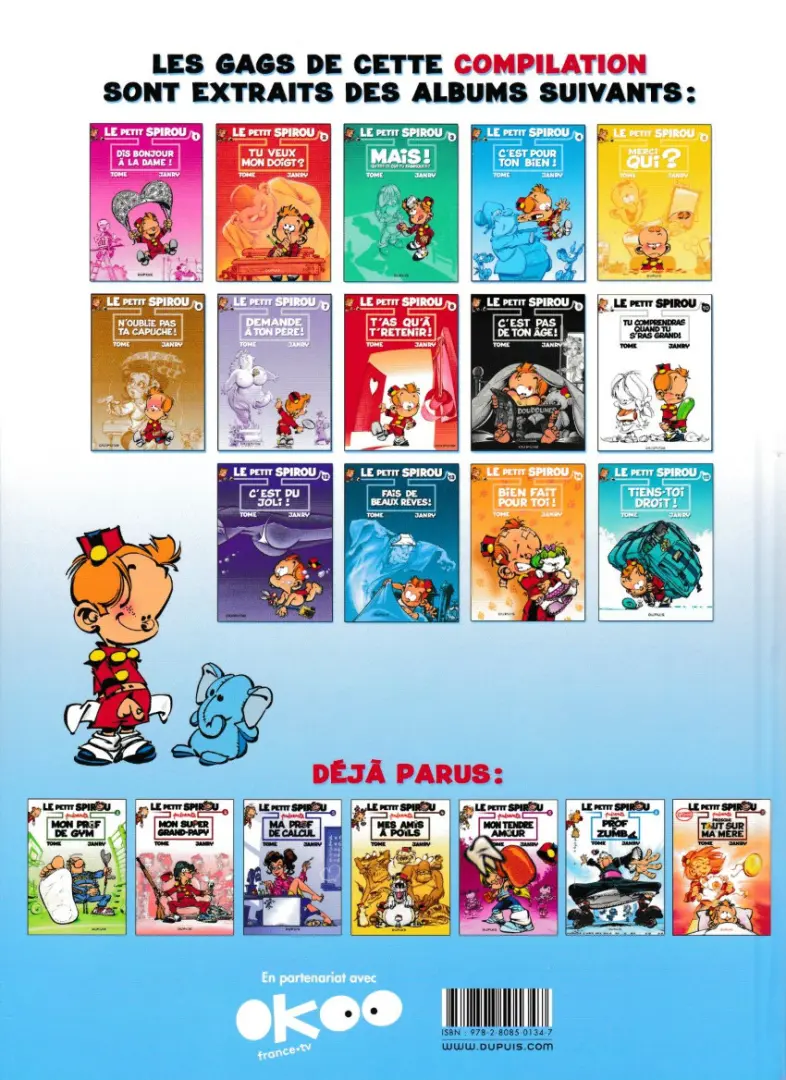 Verso de l'album Le Petit Spirou présente... Tome 6 Mon prof de zumba