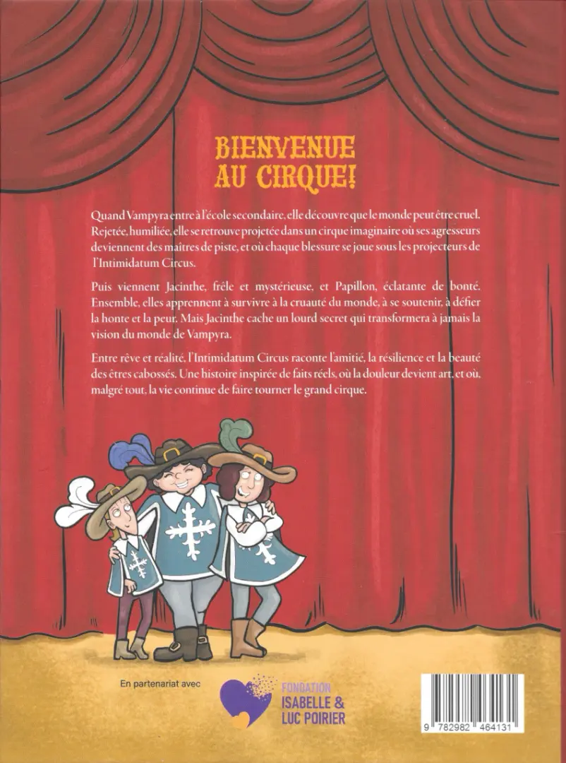 Verso de l'album Intimidation Circus