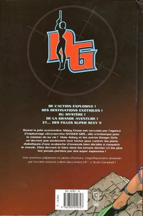 Verso de l'album Danger Girl 2/2