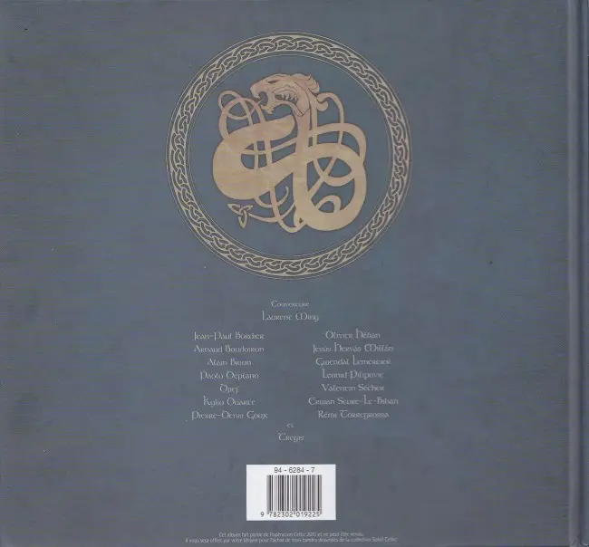 Verso de l'album Les Dragons