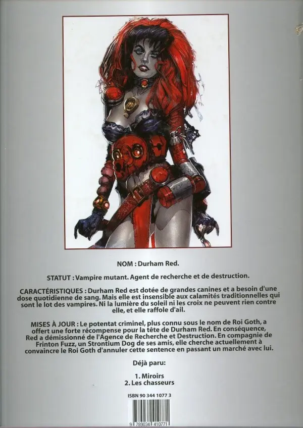 Verso de l'album Durham Red Tome 2 Les chasseurs