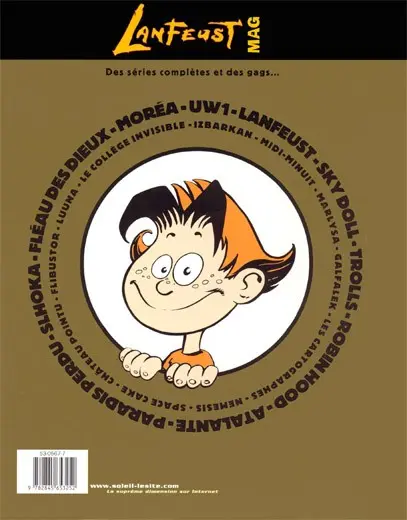 Verso de l'album Lanfeust mag L'album 7