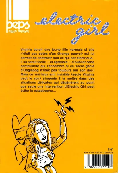Verso de l'album Electric girl Tome 1 Drôle de génie !