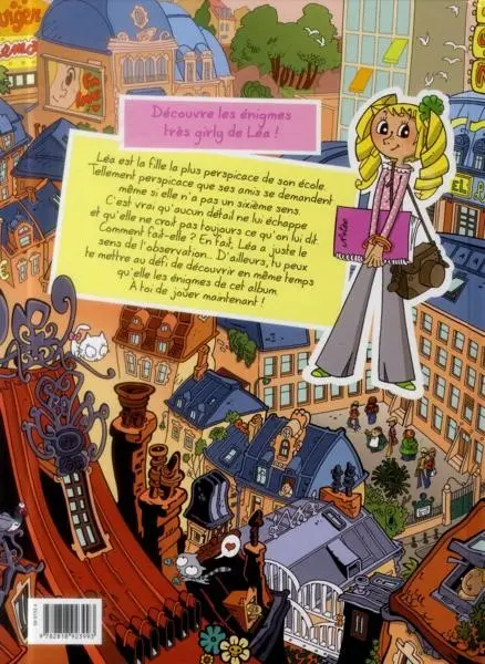 Verso de l'album Les Énigmes de Léa Tome 1