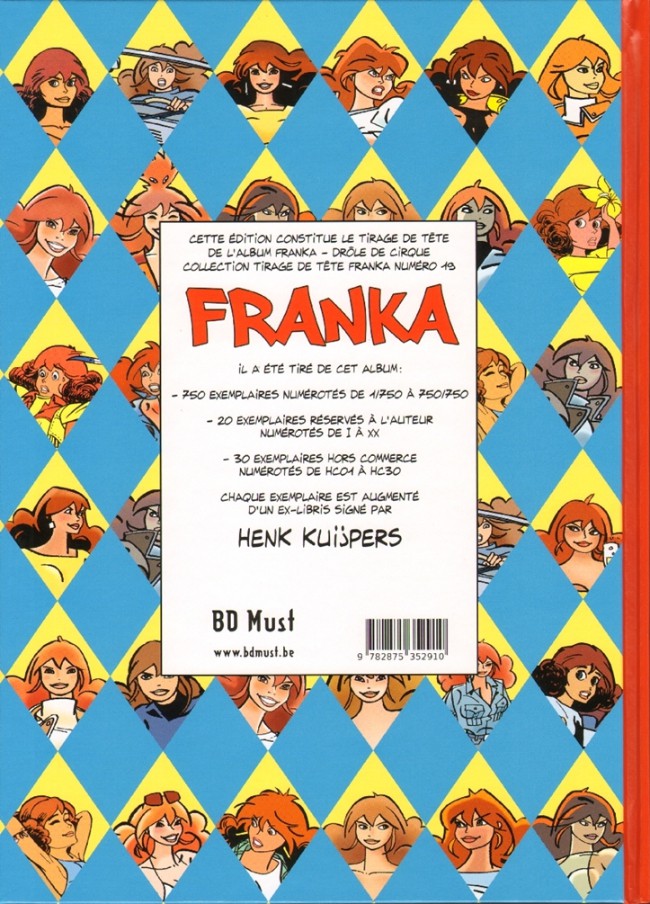 Verso de l'album Franka BD Must Tome 5 Drôle de cirque