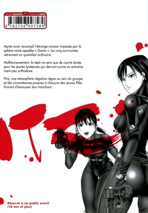 Verso de l'album Gantz:G 02