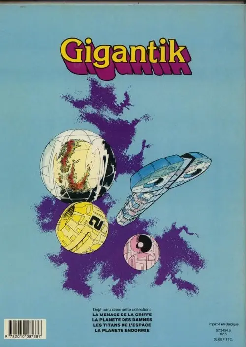 Verso de l'album Gigantik Tome 5 Le maître d'un monde