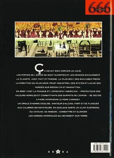 Verso de l'album 666 Tome 1 Ante demonium