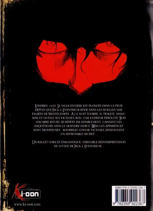 Verso de l'album Hell Blade 1