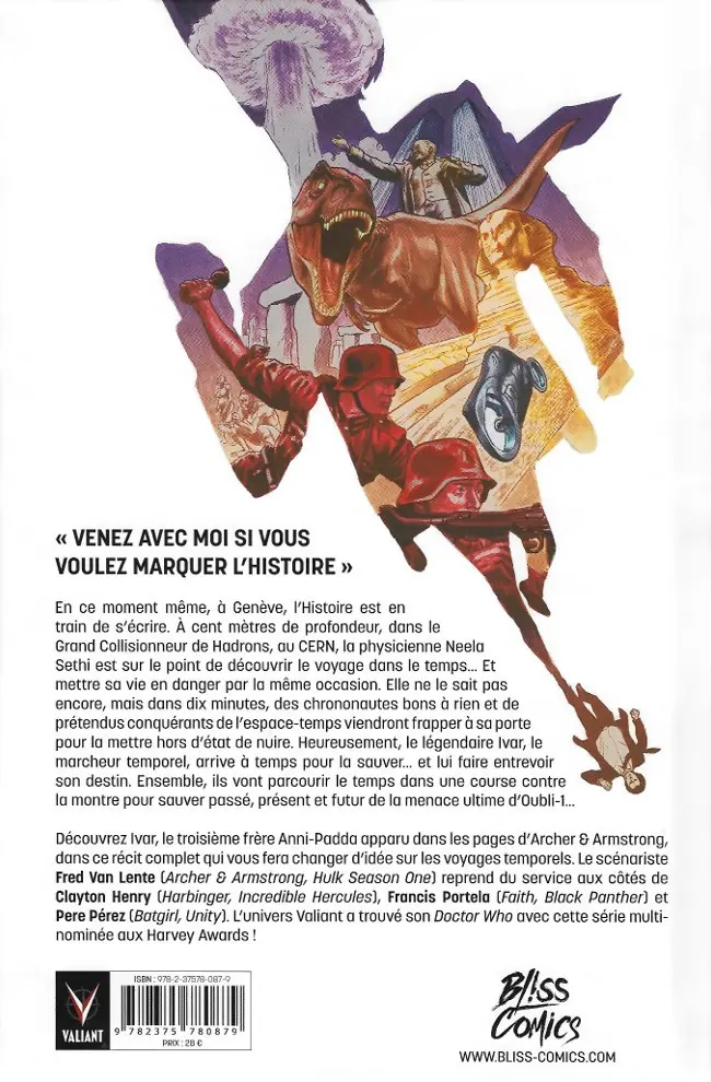 Verso de l'album Ivar, Timewalker