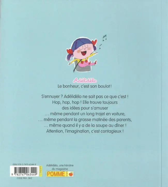 Verso de l'album Adélidélo Tome 2 Adélidélo ne s'ennuie jamais !