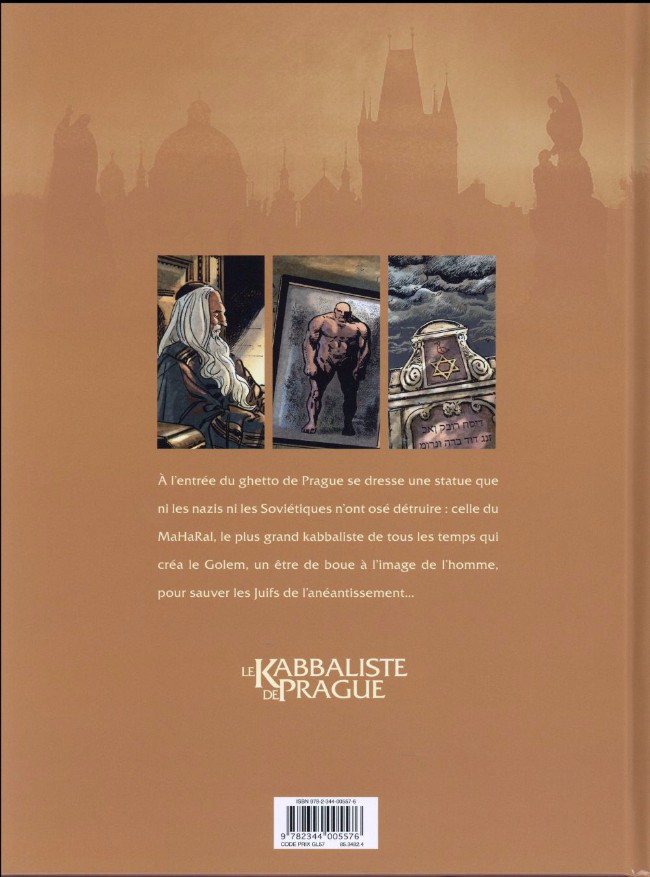 Verso de l'album Le Kabbaliste de Prague Tome 1/2