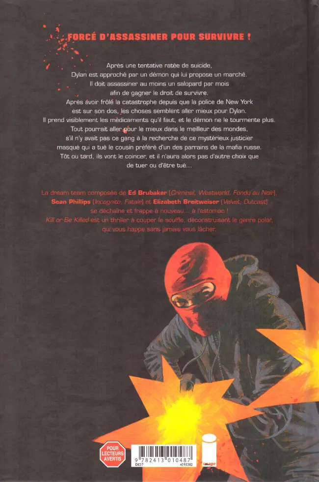 Verso de l'album Kill or Be Killed 3