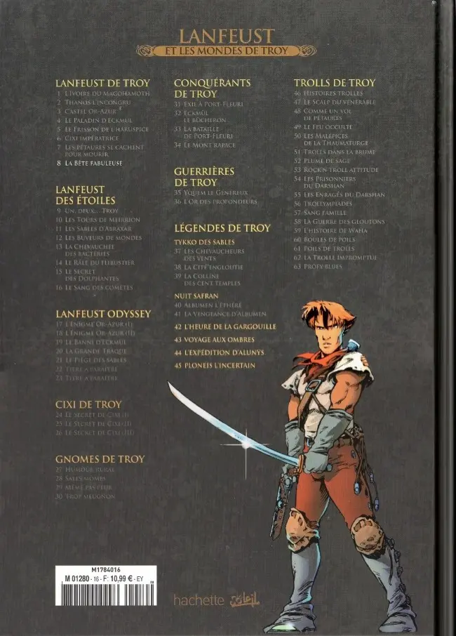 Verso de l'album Lanfeust et les mondes de Troy Tome 8 Lanfeust de Troy - La bête fabuleuse