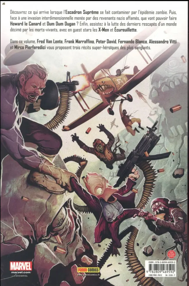 Verso de l'album Marvel Zombies Tome 4 Halloween