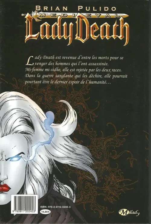 Verso de l'album Medieval Lady Death Tome 1