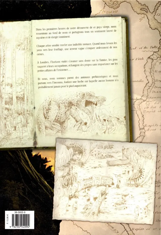 Verso de l'album Le Monde perdu Tome 2