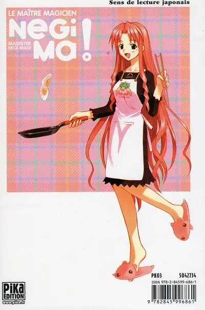 Verso de l'album Negima ! - Le Maître Magicien 8