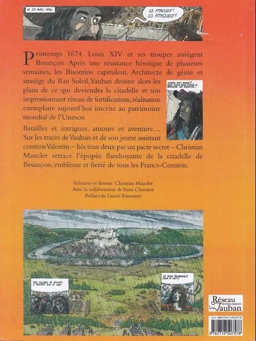 Verso de l'album Le pacte de Vauban Mort et resurection de la citadelle