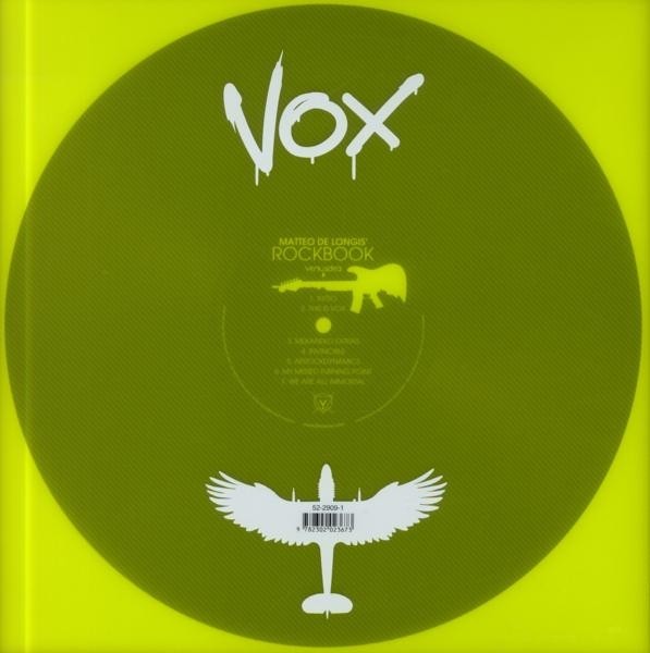 Verso de l'album VOX - Matteo de Longis' Rockbook