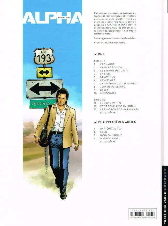 Verso de l'album Alpha Premières Armes Tome 3 Nouveau round