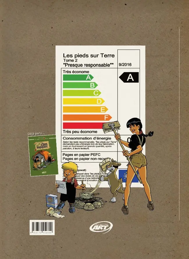 Verso de l'album Les Pieds sur Terre... Tome 2 Presque responsable...