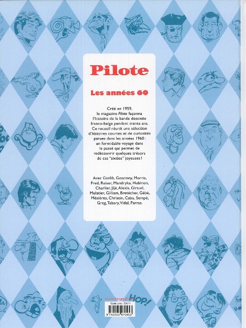 Verso de l'album Les Plus belles histoires de Pilote Tome 1 Les années 60