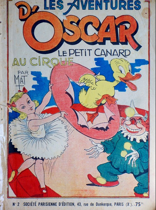 Couverture de l'album Oscar le petit canard Tome 2 Oscar le petit canard au cirque