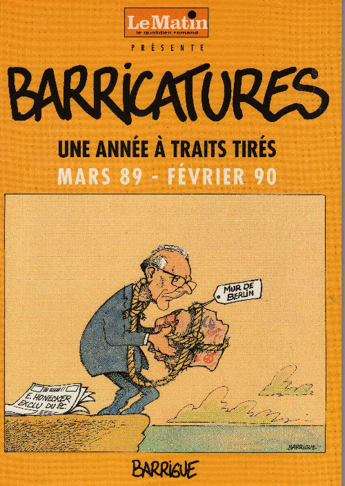 Couverture de l'album Barricatures Tome 9 Une année à traits tirés, mars 89 - février 90